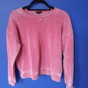 Pink Distressed Sweater by Forever 21
